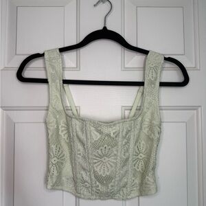 American Eagle Light Green Corset